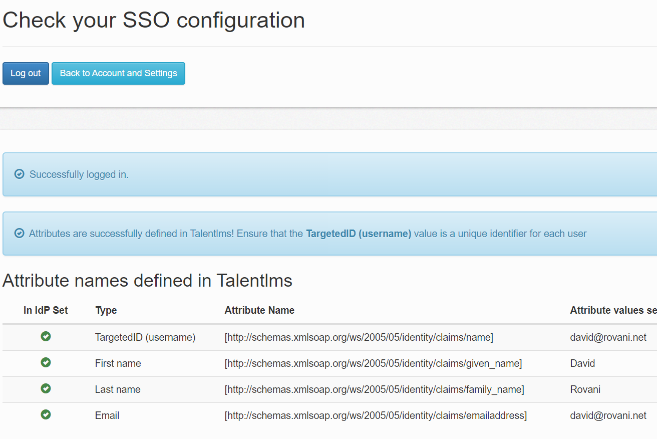 TalentLMS - Successfully logged in.